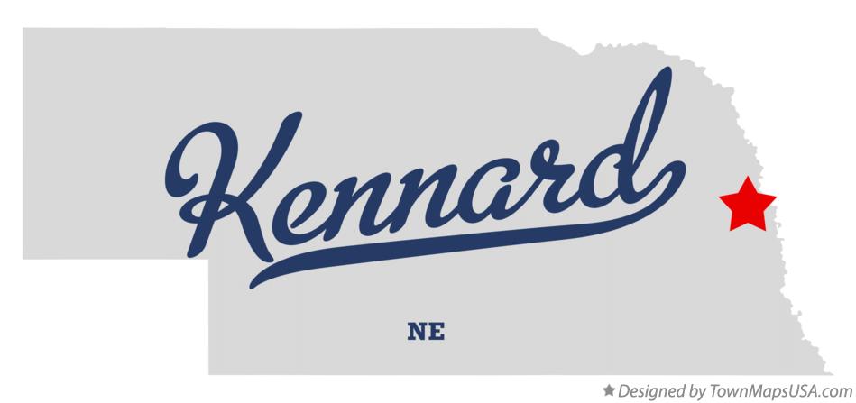 Map of Kennard Nebraska NE