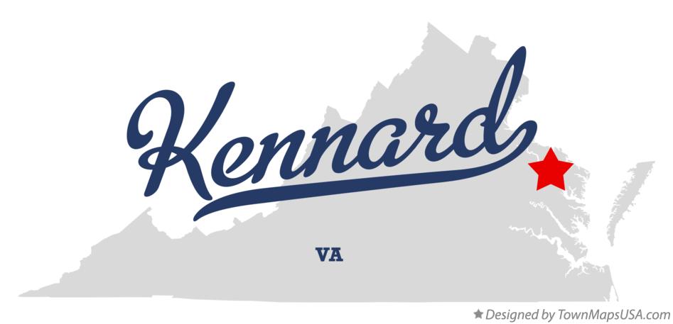 Map of Kennard Virginia VA