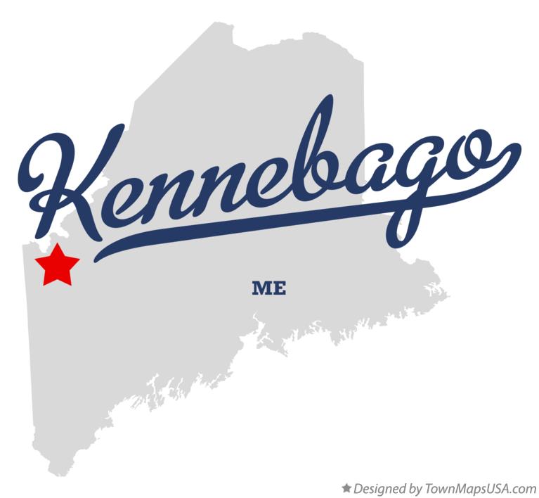Map of Kennebago Maine ME