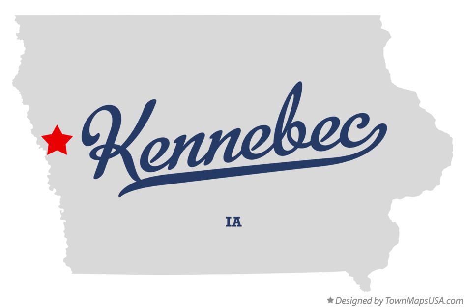 Map of Kennebec Iowa IA
