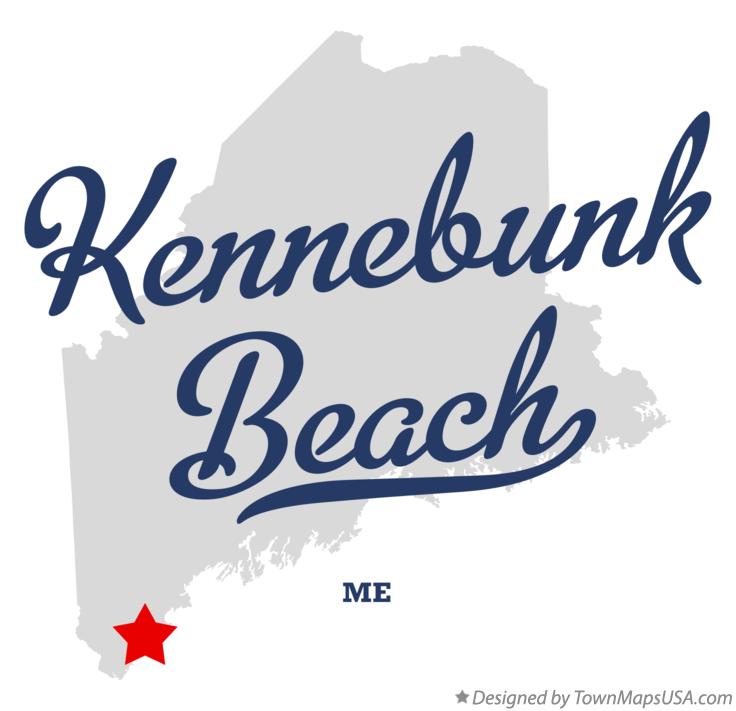 Map of Kennebunk Beach Maine ME
