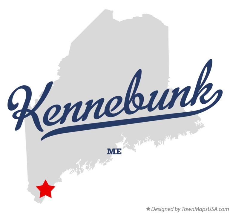 Map of Kennebunk Maine ME