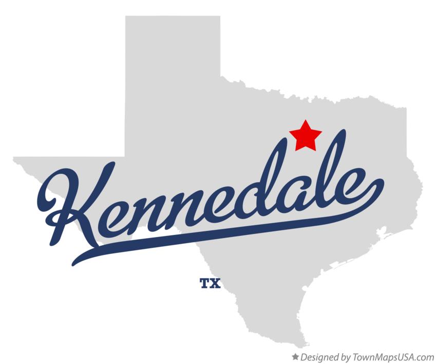 Map of Kennedale Texas TX