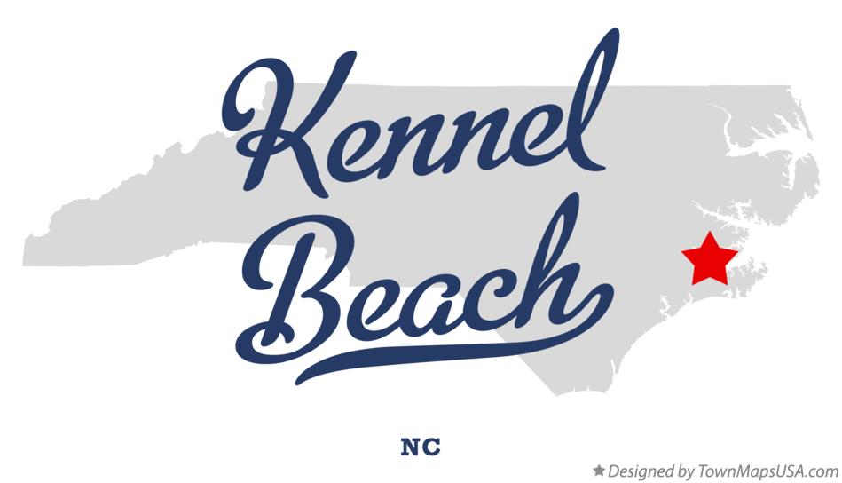 Map of Kennel Beach North Carolina NC