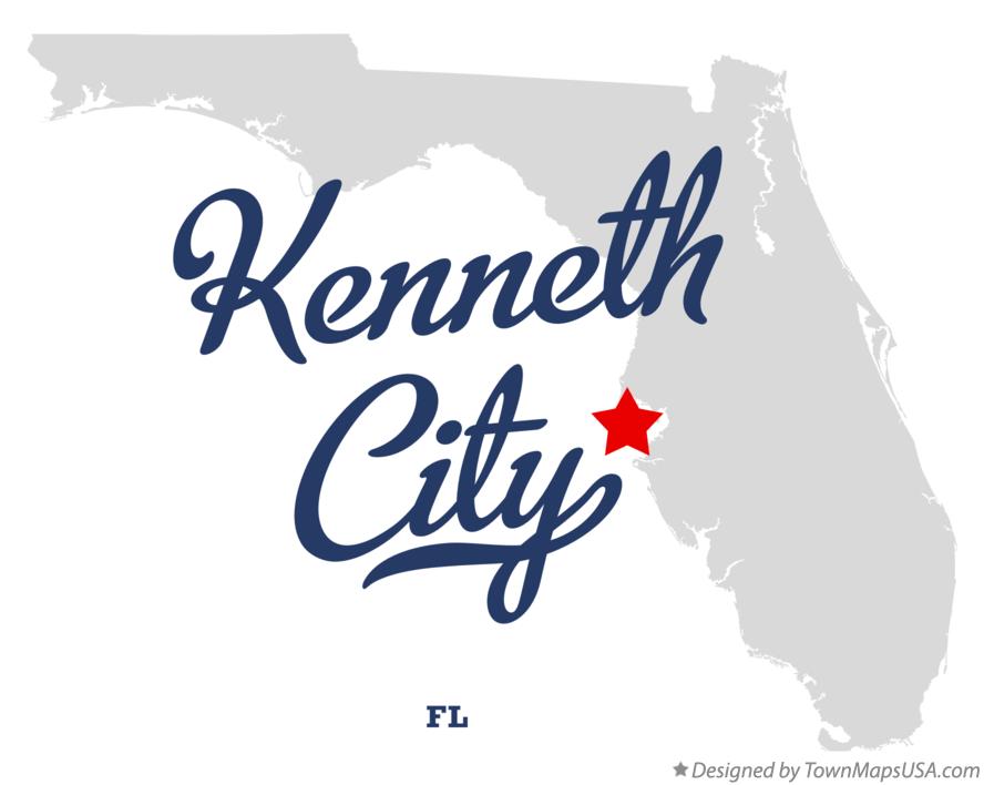 Map of Kenneth City Florida FL