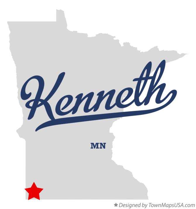 Map of Kenneth Minnesota MN