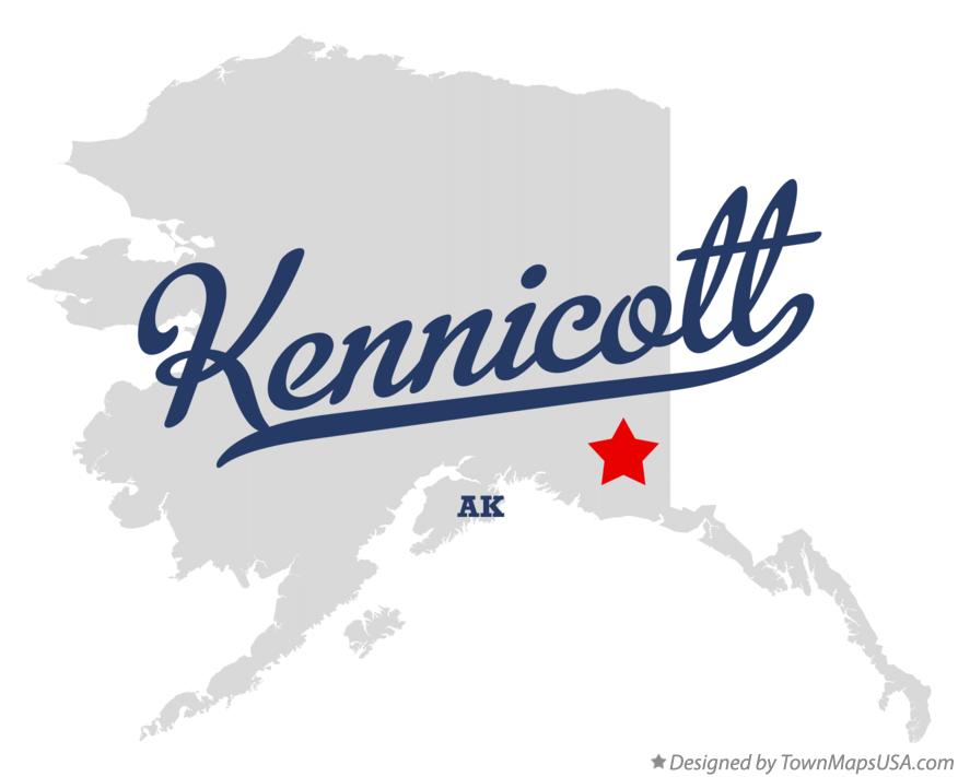Map of Kennicott Alaska AK