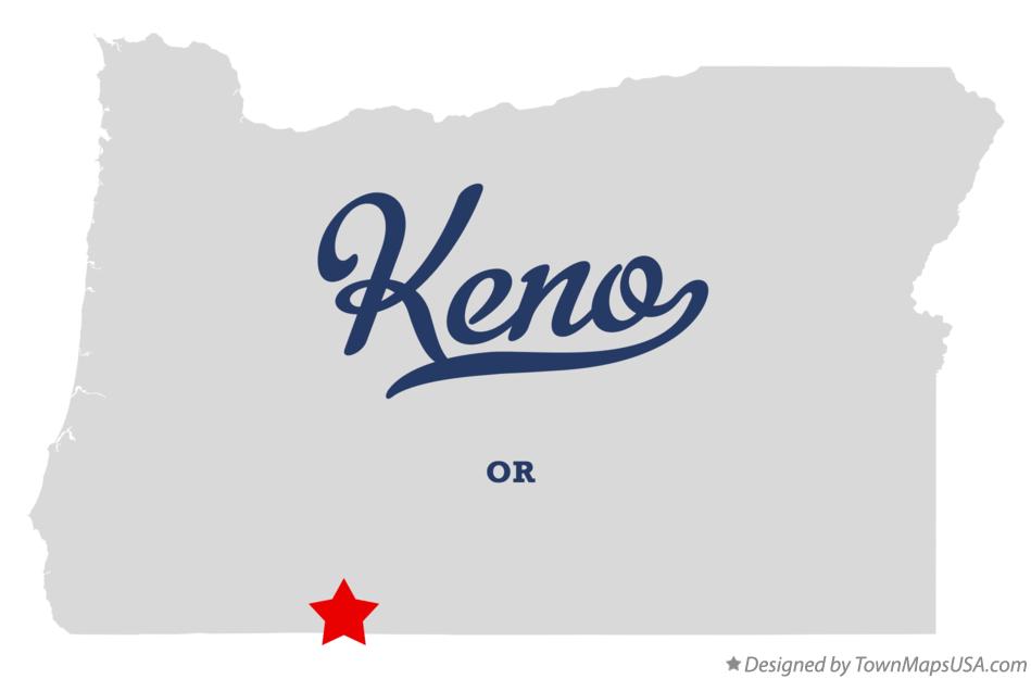 Map of Keno Oregon OR