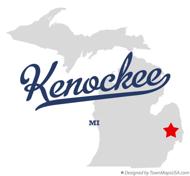 Map of Kenockee Michigan MI