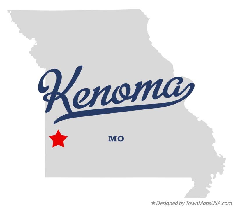 Map of Kenoma Missouri MO
