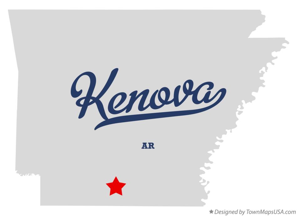 Map of Kenova Arkansas AR