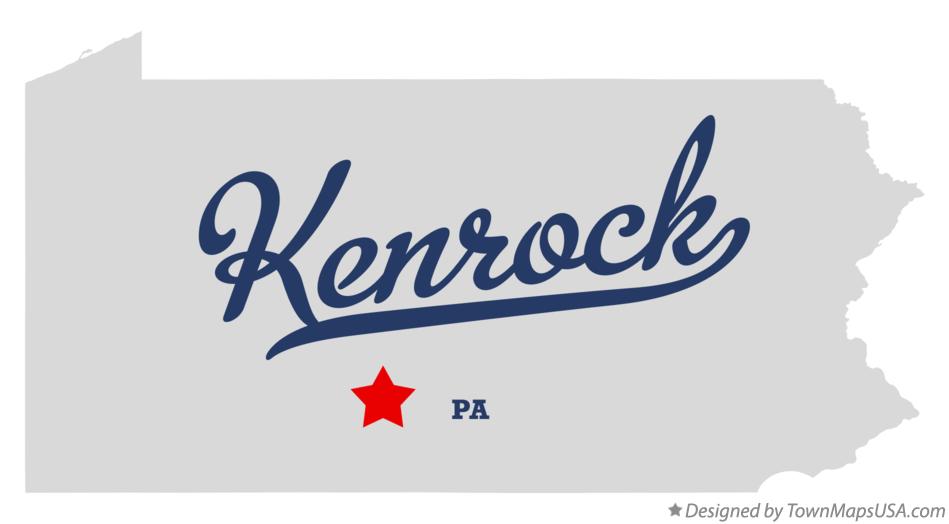 Map of Kenrock Pennsylvania PA