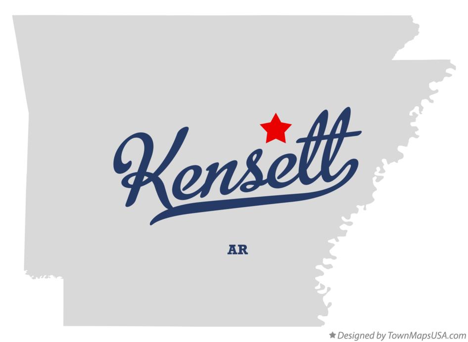 Map of Kensett Arkansas AR