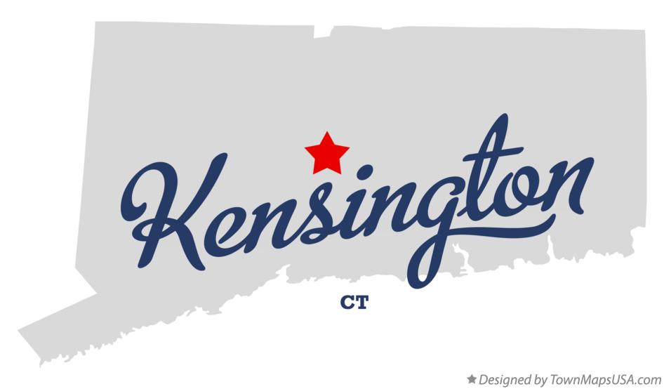 Map of Kensington Connecticut CT