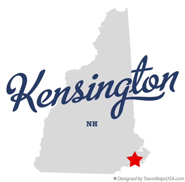 Map of Kensington New Hampshire NH