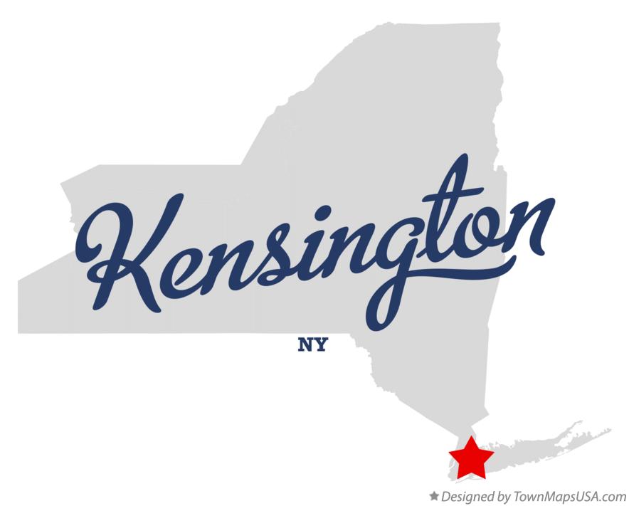 Map of Kensington New York NY