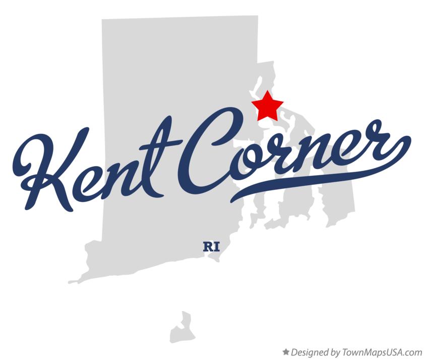 Map of Kent Corner Rhode Island RI