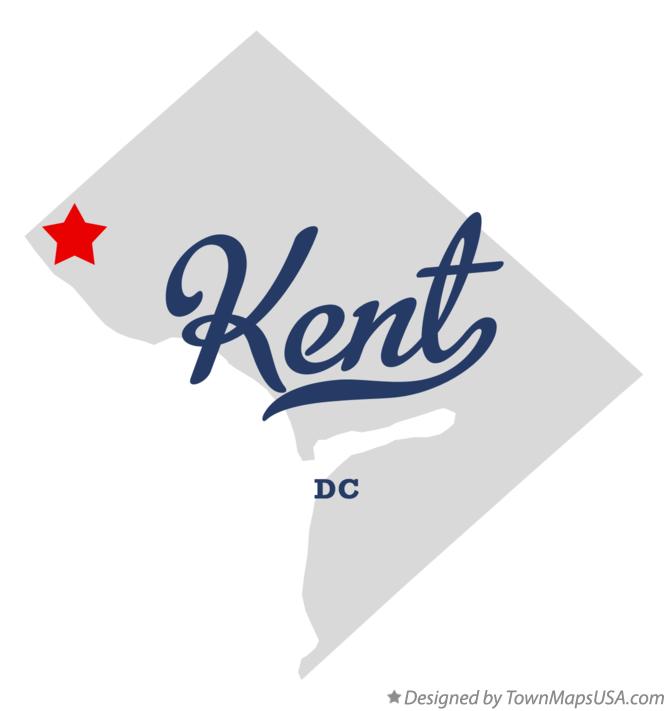 Map of Kent District Of Columbia DC