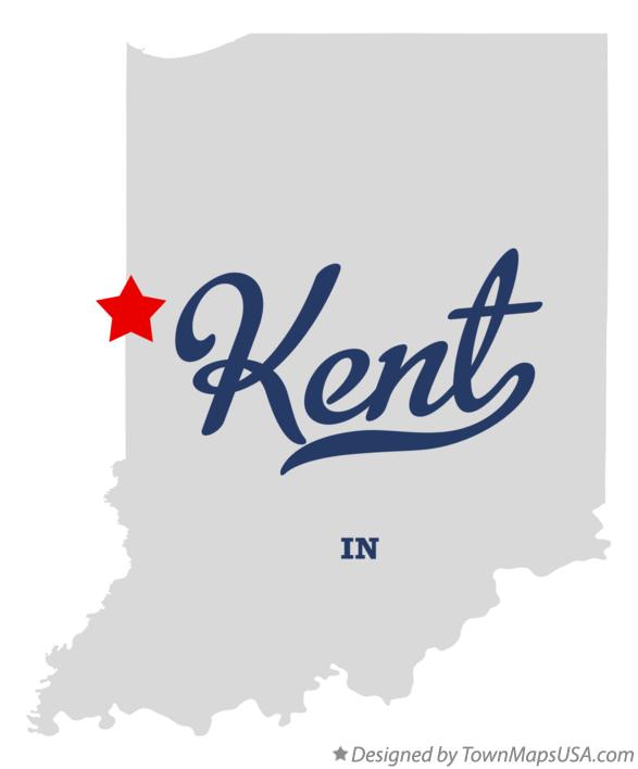 Map of Kent Indiana IN