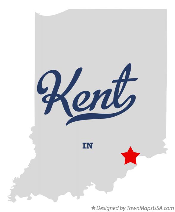 Map of Kent Indiana IN