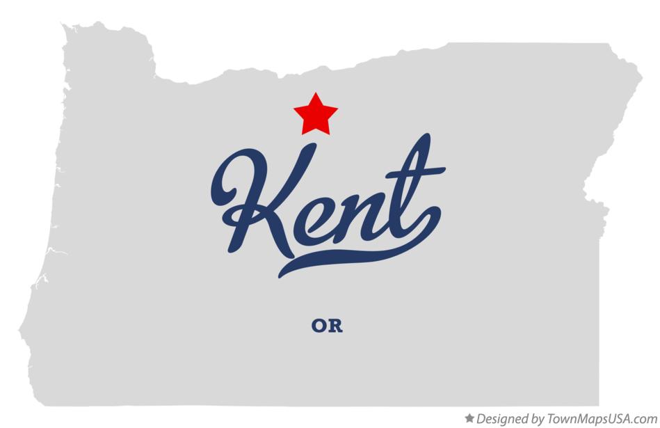 Map of Kent Oregon OR