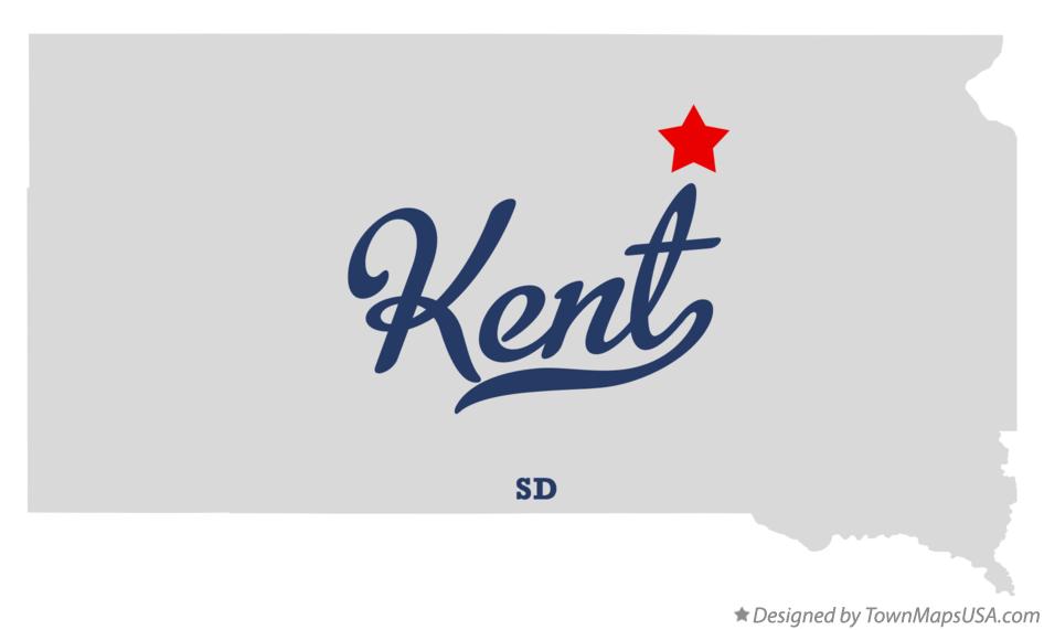 Map of Kent South Dakota SD