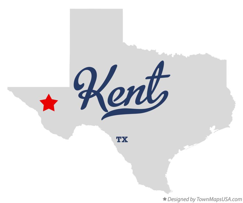 Map of Kent Texas TX