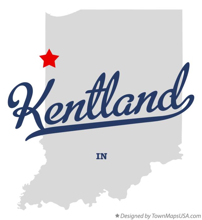 Map of Kentland Indiana IN