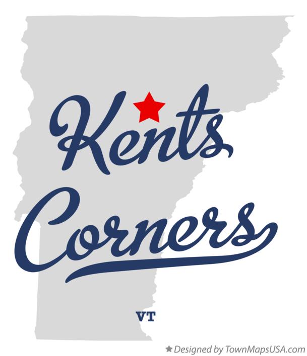 Map of Kents Corners Vermont VT