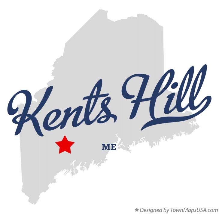 Map of Kents Hill Maine ME