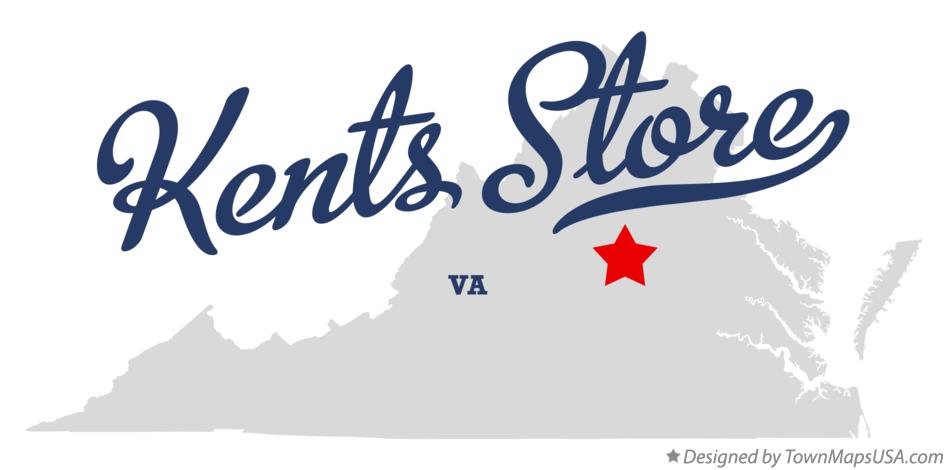 Map of Kents Store Virginia VA