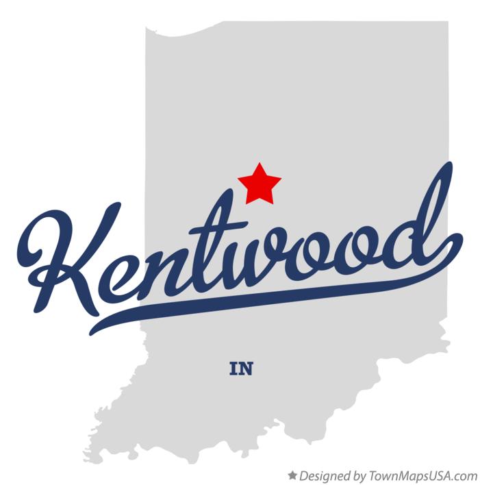Map of Kentwood Indiana IN