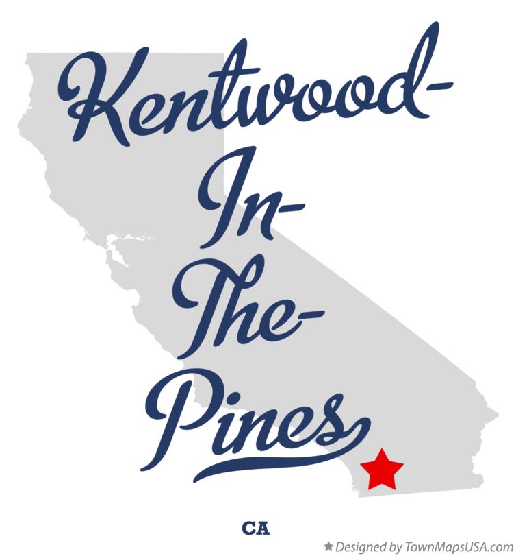 Map of Kentwood-In-The-Pines California CA