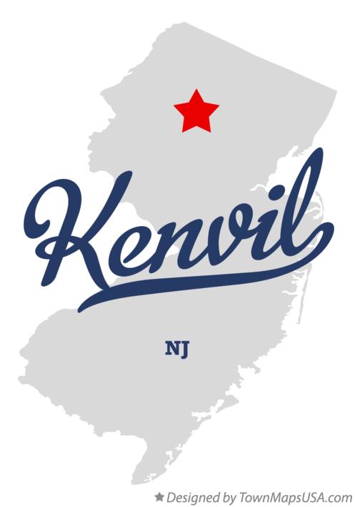 Map of Kenvil New Jersey NJ