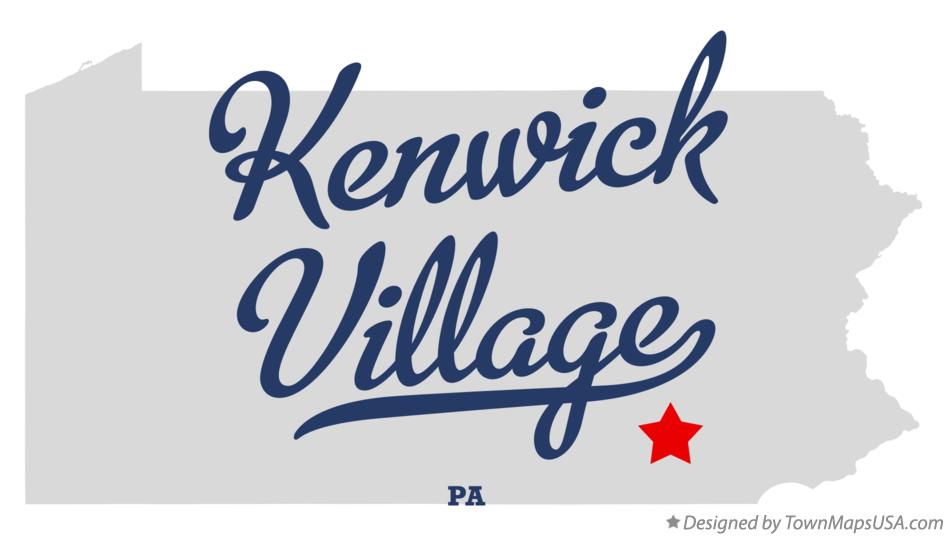 Map of Kenwick Village Pennsylvania PA