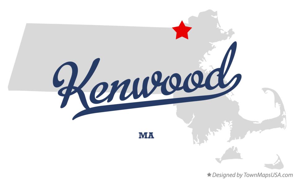 Map of Kenwood Massachusetts MA