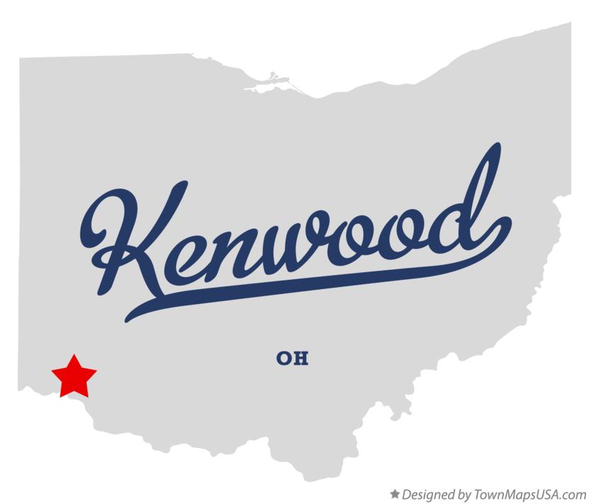 Map of Kenwood Ohio OH