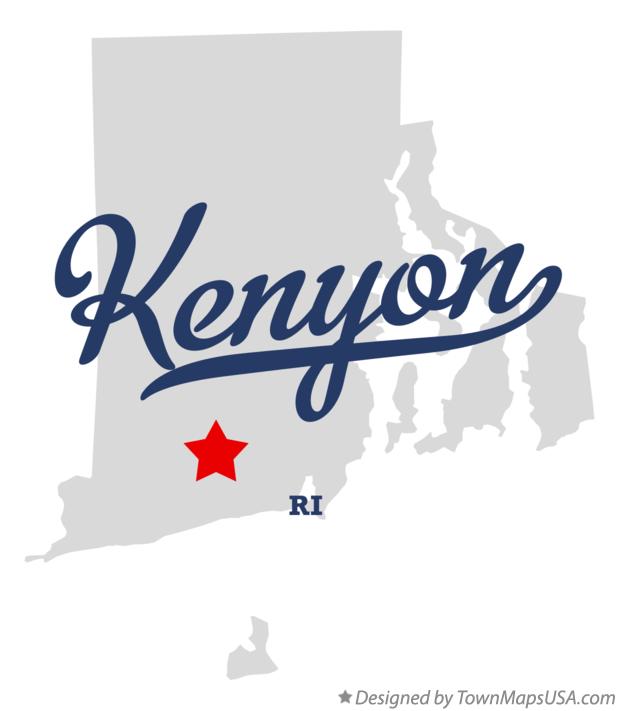 Map of Kenyon Rhode Island RI