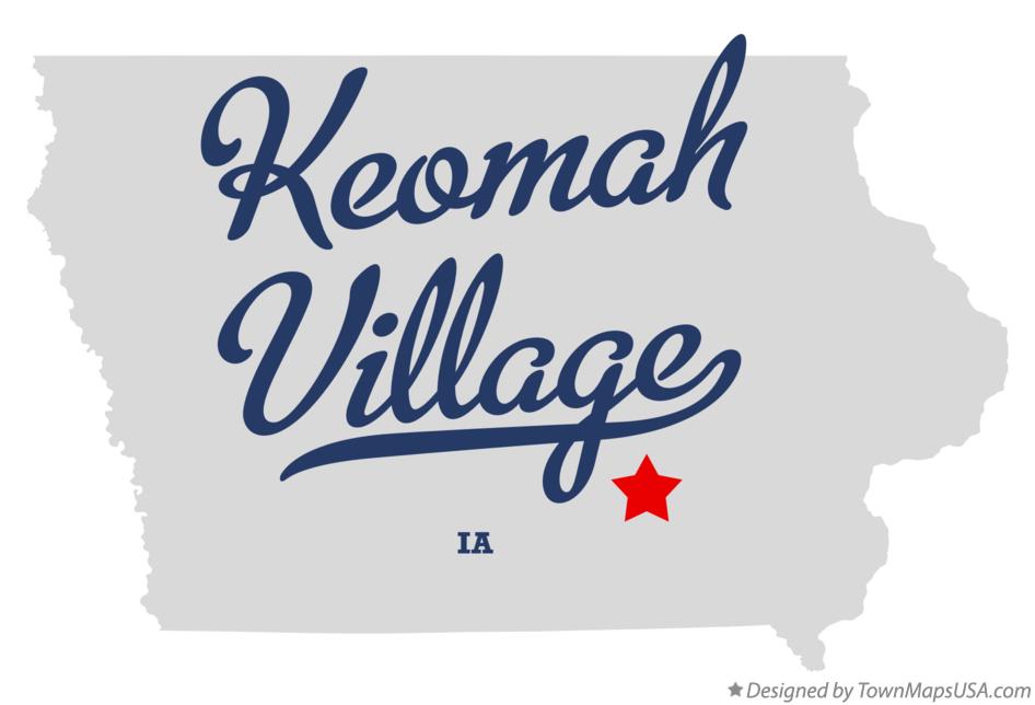 Map of Keomah Village Iowa IA
