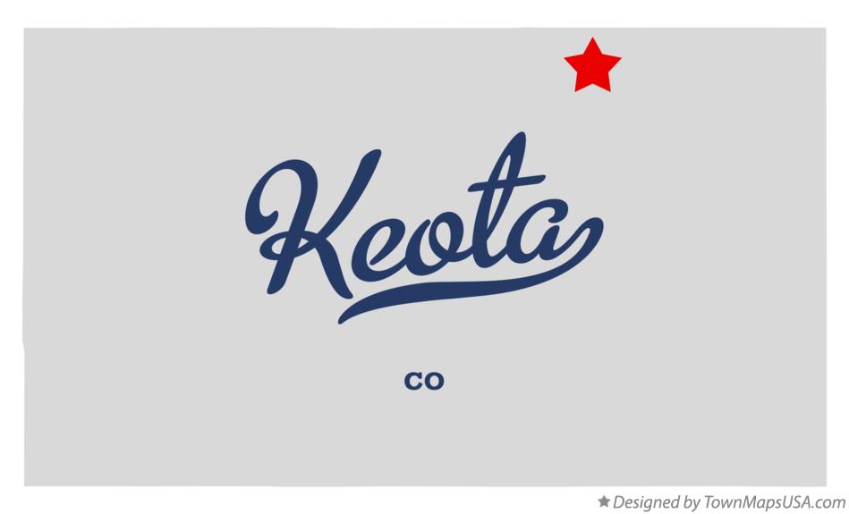 Map of Keota Colorado CO