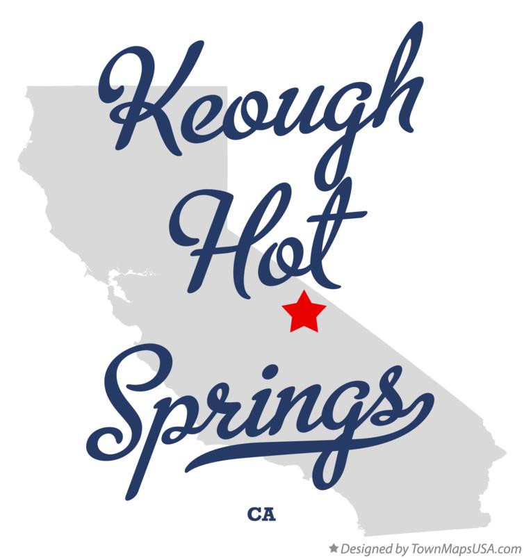 Map of Keough Hot Springs California CA