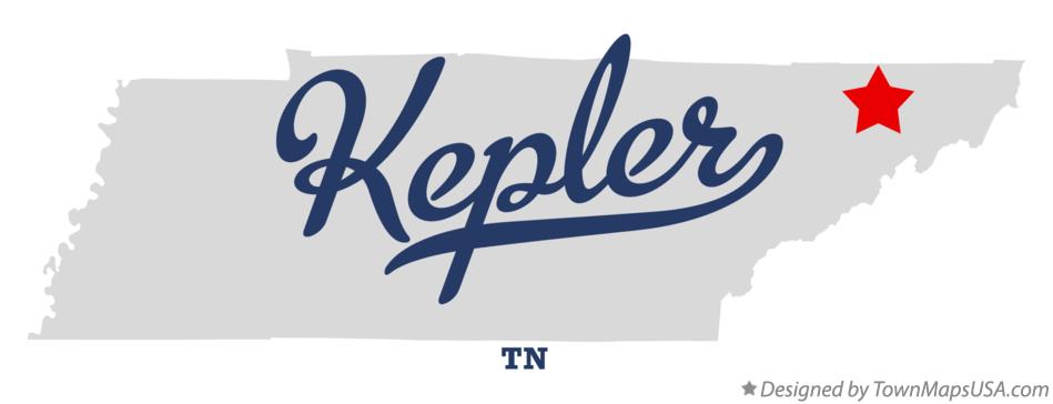 Map of Kepler Tennessee TN