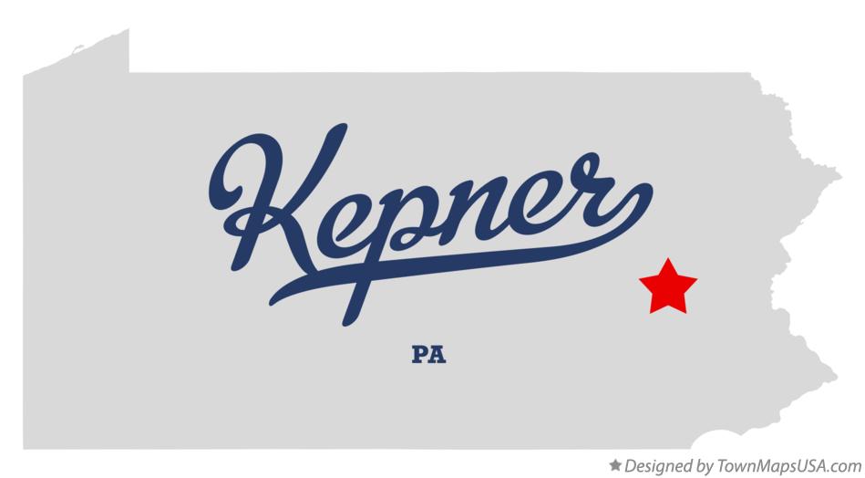 Map of Kepner Pennsylvania PA