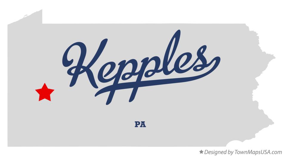 Map of Kepples Pennsylvania PA