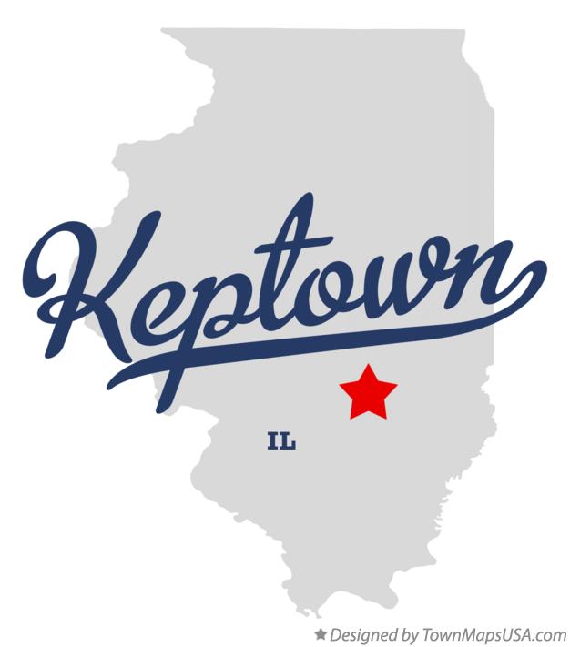 Map of Keptown Illinois IL