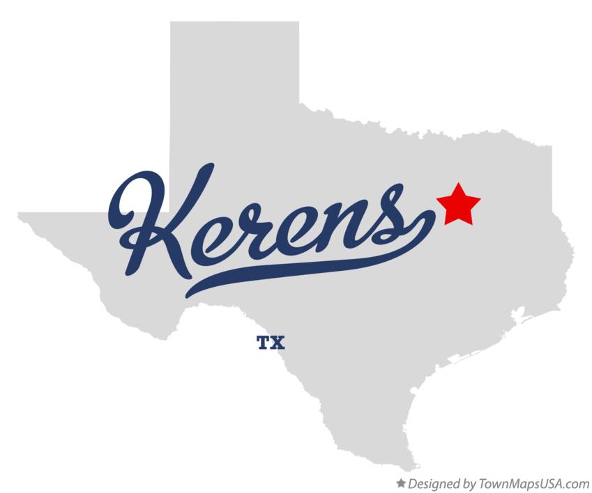 Map of Kerens Texas TX