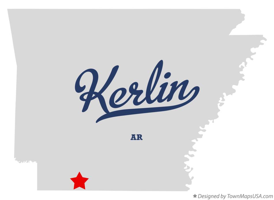 Map of Kerlin Arkansas AR