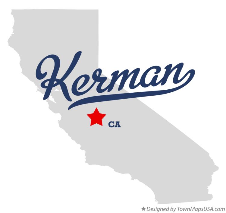 Map of Kerman California CA