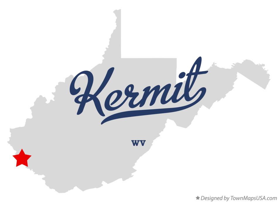 Map of Kermit West Virginia WV