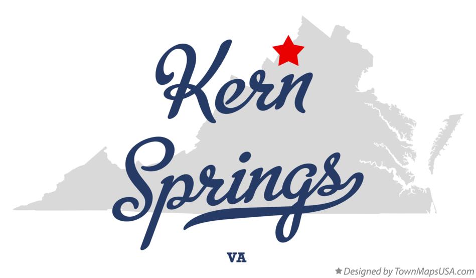 Map of Kern Springs Virginia VA
